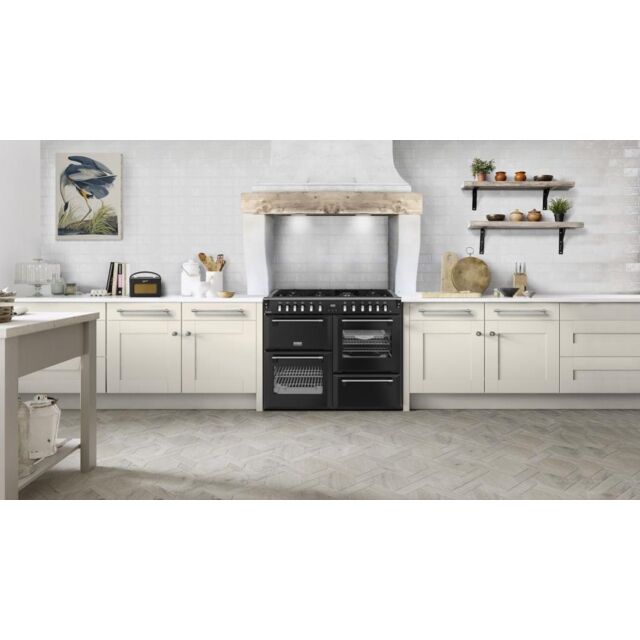 Stoves DX RCA RICH 110DF 110cm Richmond DX Dual Fuel Range Cooker - Black