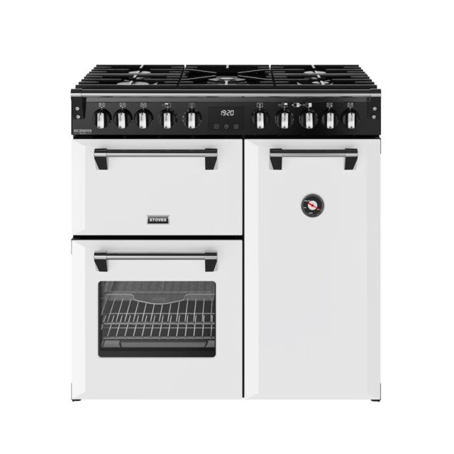 Stoves DX RCA RICH 90DF 90cm Richmond DX Dual Fuel Range Cooker - Ice White