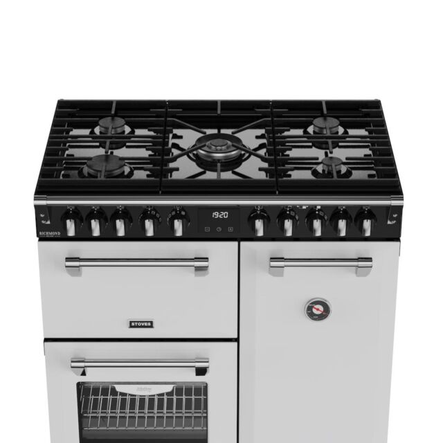 Stoves DX RCA RICH 90DF 90cm Richmond DX Dual Fuel Range Cooker - Ice White
