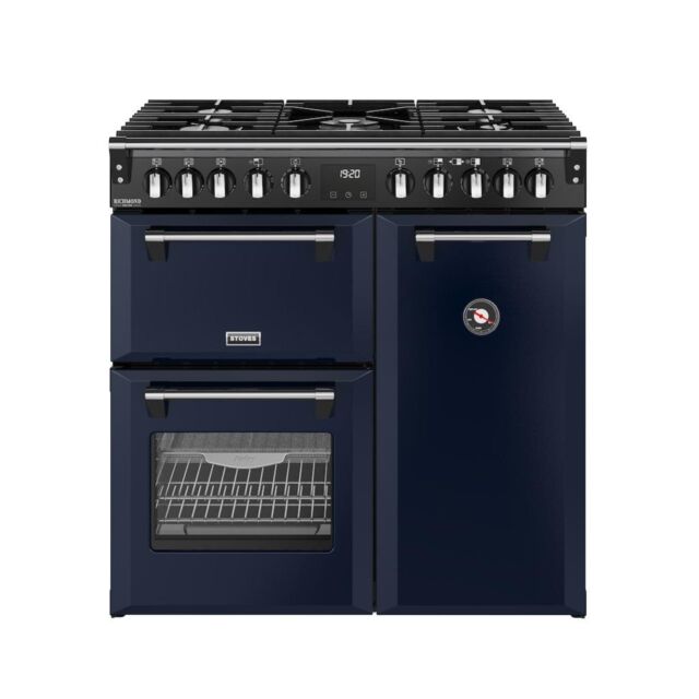 Stoves DX RCA RICH 90DF 90cm Richmond DX Dual Fuel Range Cooker - Midnight Blue