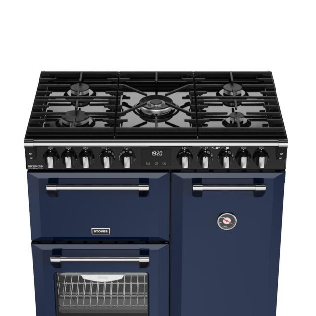 Stoves DX RCA RICH 90DF 90cm Richmond DX Dual Fuel Range Cooker - Midnight Blue