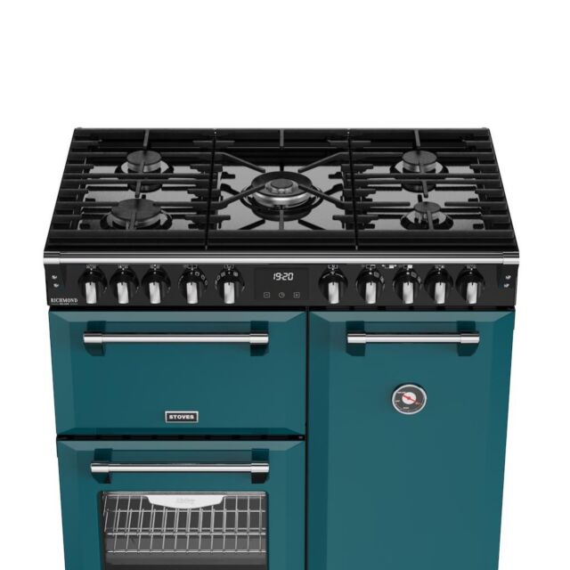 Stoves DX RCA RICH 90DF 90cm Richmond DX Dual Fuel Range Cooker - Deep Marine