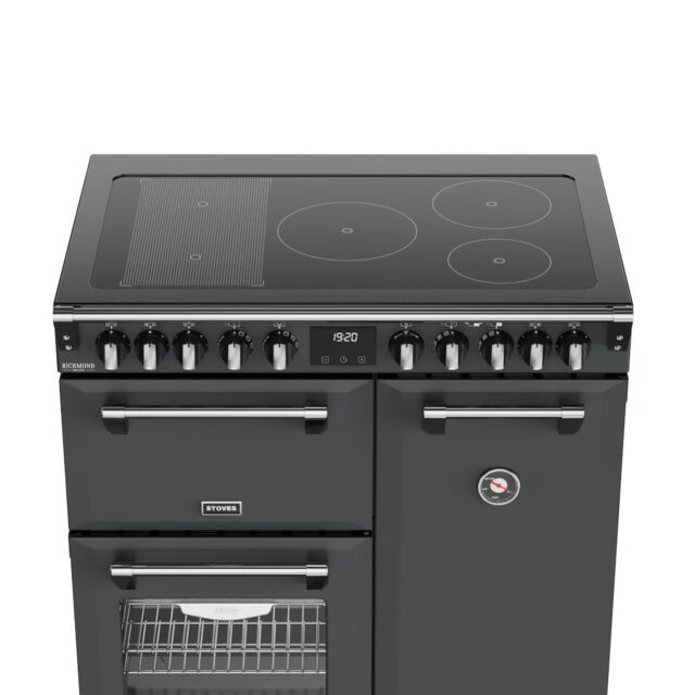 Stoves DX RCA RICH 90Ei RTY 90cm Richmond DX Electric Induction Rotary Range Cooker - Anthracite Grey