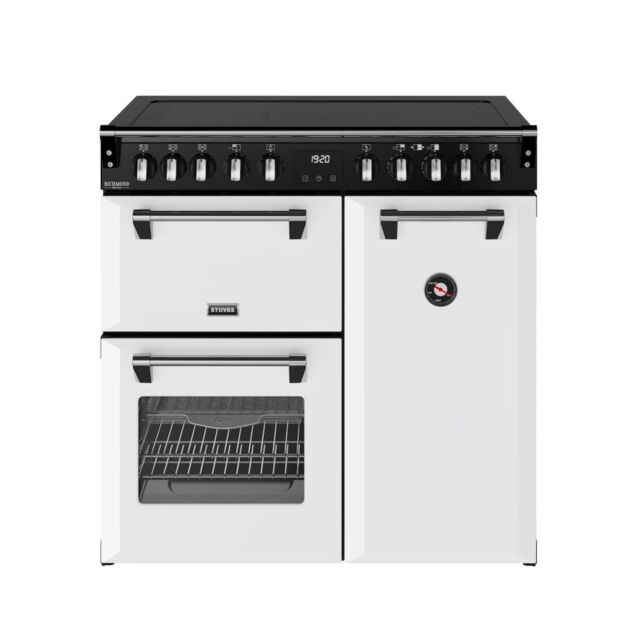 Stoves DX RCA RICH 90Ei RTY 90cm Richmond DX Electric Induction Rotary Range Cooker - Ice White