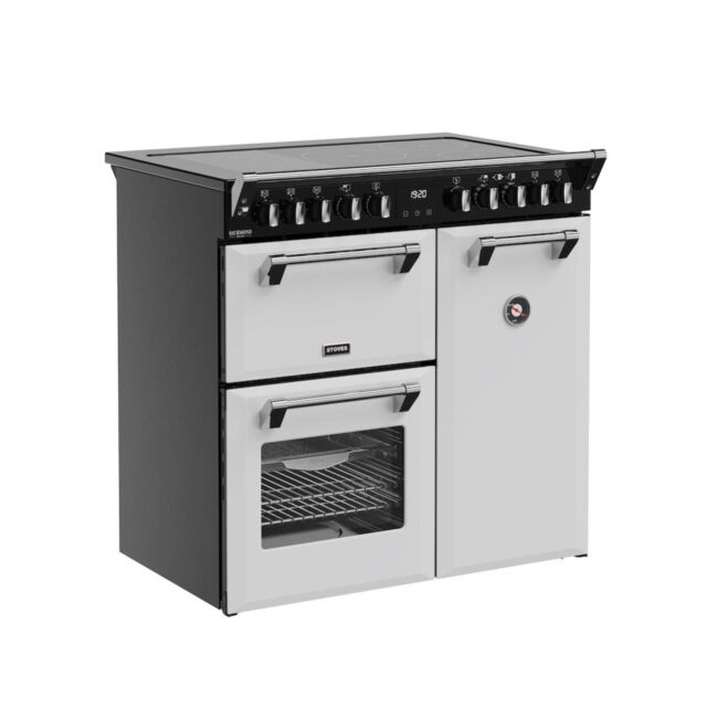 Stoves DX RCA RICH 90Ei RTY 90cm Richmond DX Electric Induction Rotary Range Cooker - Ice White