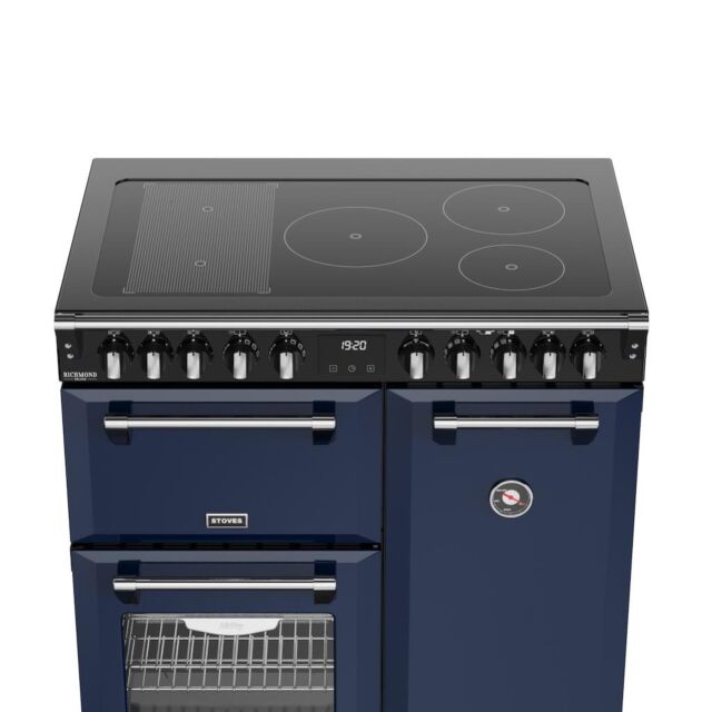 Stoves DX RCA RICH 90Ei RTY 90cm Richmond DX Electric Induction Rotary Range Cooker - Midnight Blue