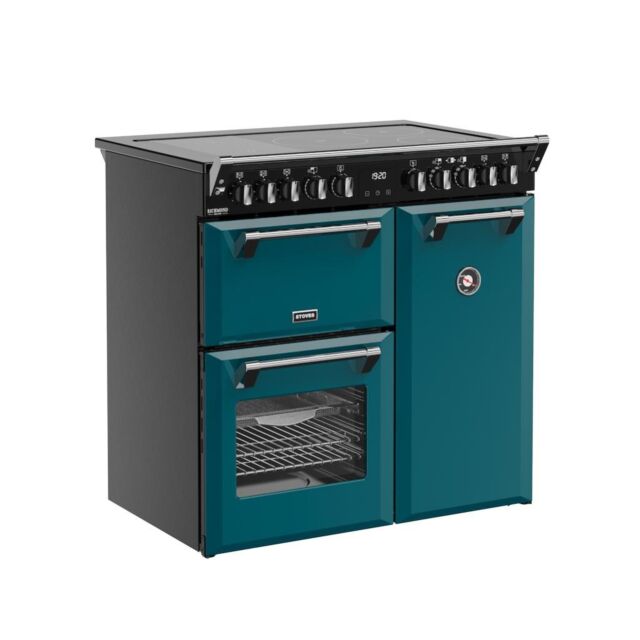 Stoves DX RCA RICH 90Ei RTY 90cm Richmond DX Electric Induction Rotary Range Cooker - Deep Marine
