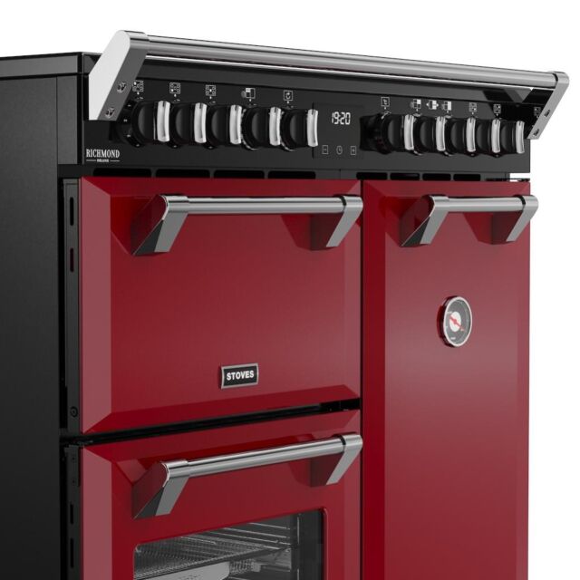 Stoves DX RCA RICH 90Ei RTY 90cm Richmond DX Electric Induction Rotary Range Cooker - Garnet Red