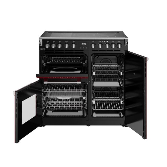 Stoves DX RCA RICH 90Ei RTY 90cm Richmond DX Electric Induction Rotary Range Cooker - Garnet Red