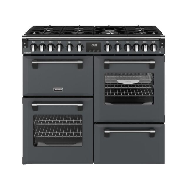 Stoves DX RCA RICH 100DF 100cm Richmond DX Dual Fuel Range Cooker - Anthracite Grey