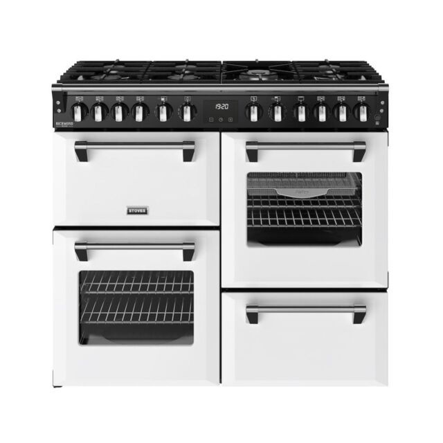 Stoves DX RCA RICH 100DF 100cm Richmond DX Dual Fuel Range Cooker - Ice White