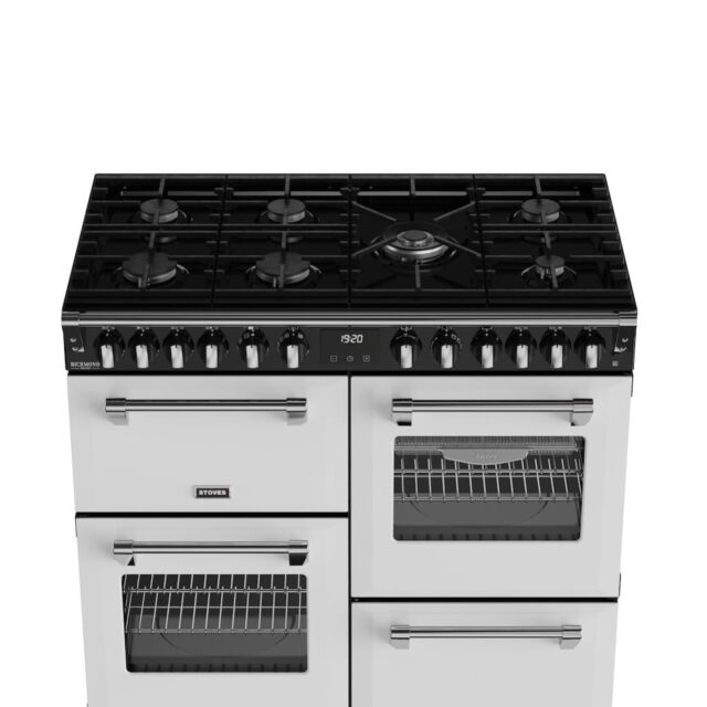 Stoves DX RCA RICH 100DF 100cm Richmond DX Dual Fuel Range Cooker - Ice White