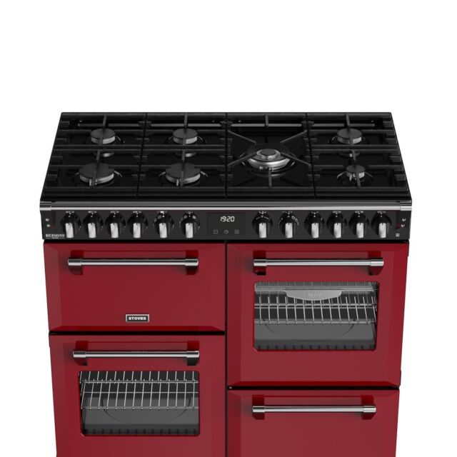 Stoves DX RCA RICH 100DF 100cm Richmond DX Dual Fuel Range Cooker - Garnet Red
