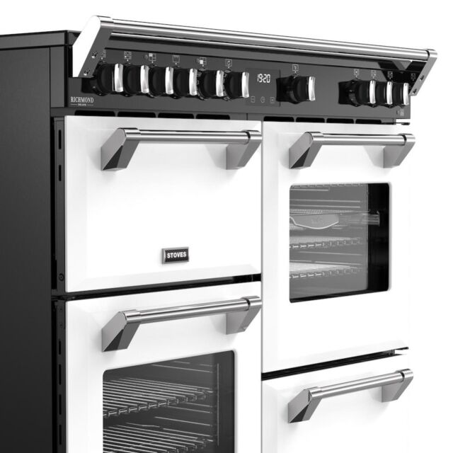 Stoves DX RCA RICH 100Ei RTY 100cm Richmond DX Electric Induction Rotary Range Cooker - Ice White