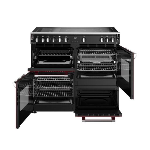 Stoves DX RCA RICH 100Ei RTY 100cm Richmond DX Electric Induction Rotary Range Cooker - Garnet Red