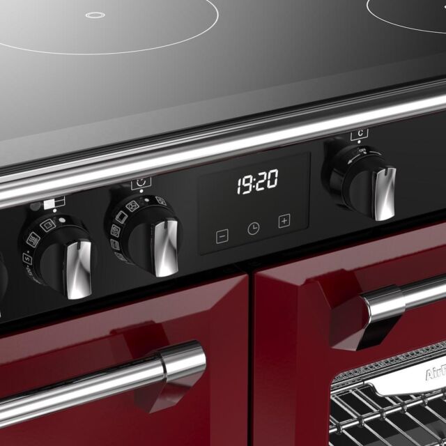 Stoves DX RCA RICH 100Ei RTY 100cm Richmond DX Electric Induction Rotary Range Cooker - Garnet Red