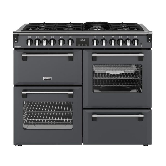 Stoves DX RCA RICH 110DF 110cm Richmond DX Dual Fuel Range Cooker - Anthracite Grey