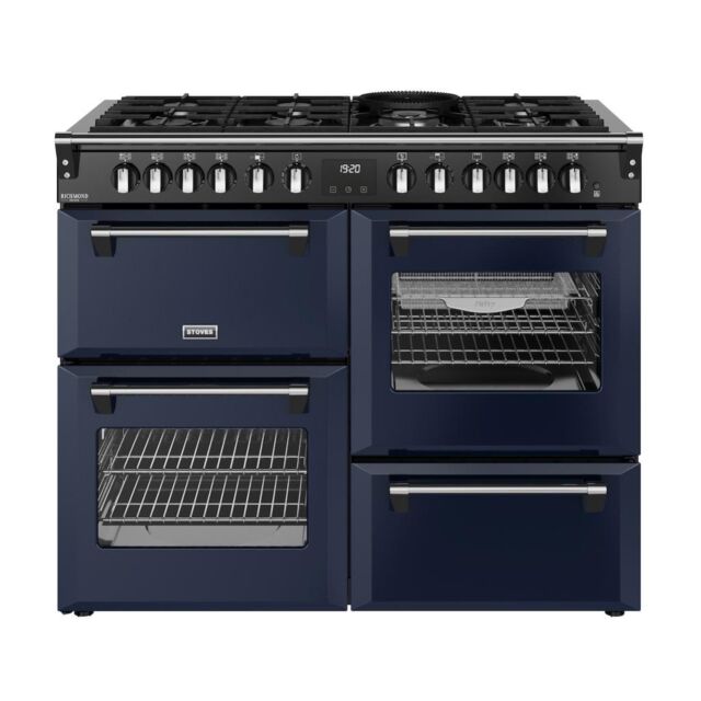 Stoves DX RCA RICH 110DF 110cm Richmond DX Dual Fuel Range Cooker - Midnight Blue