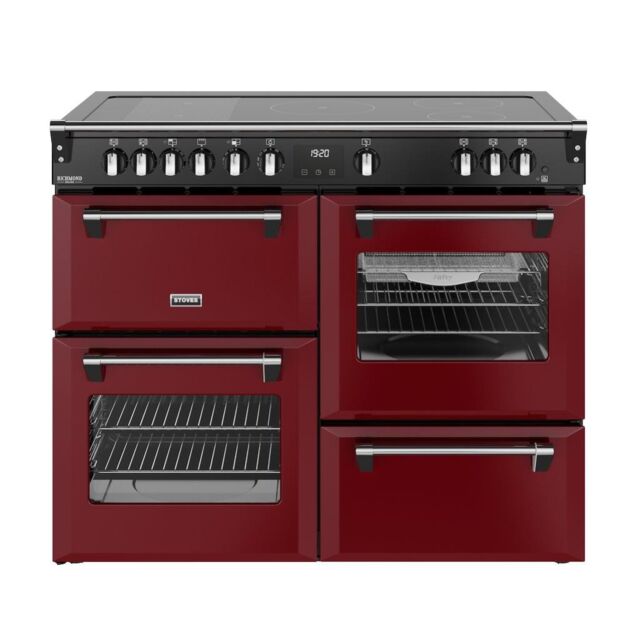 Stoves DX RCA RICH 110Ei RTY 110cm Richmond DX Electric Induction Rotary Range Cooker - Garnet Red