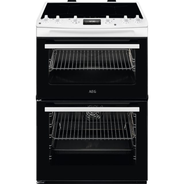 AEG CIX6540ACW Induction Electric Cooker with Double Oven