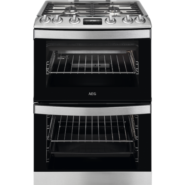 AEG CGB6131ACM Gas Cooker with Double Oven