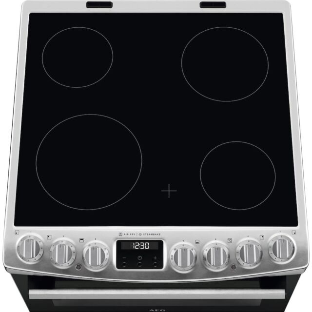 AEG CCX6740ACM Ceramic Electric Cooker with Double Oven