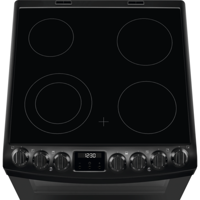 AEG CCB6741MCB 6000 SteamBake Ceramic Electric Cooker with Double Oven