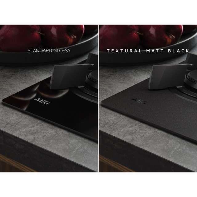 AEG HKB75341NL 75cm Gas on Glass Hob - Black Glass