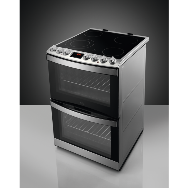 AEG CCB6741ACM Ceramic Electric Cooker with Double Oven