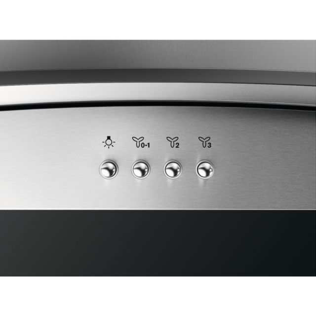 AEG DTX3840M 80cm Stainless Steel Curved Glass Chimney Hood