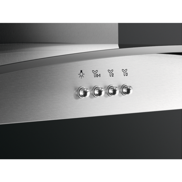 AEG DTX3840M 80cm Stainless Steel Curved Glass Chimney Hood