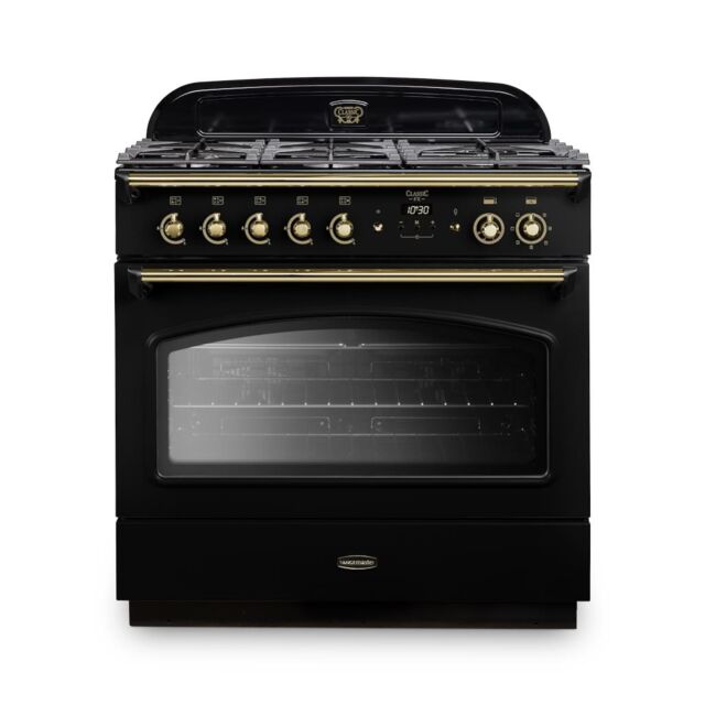 Rangemaster CLAS90FXDFFBL/B 90cm Dual Fuel Range Cooker