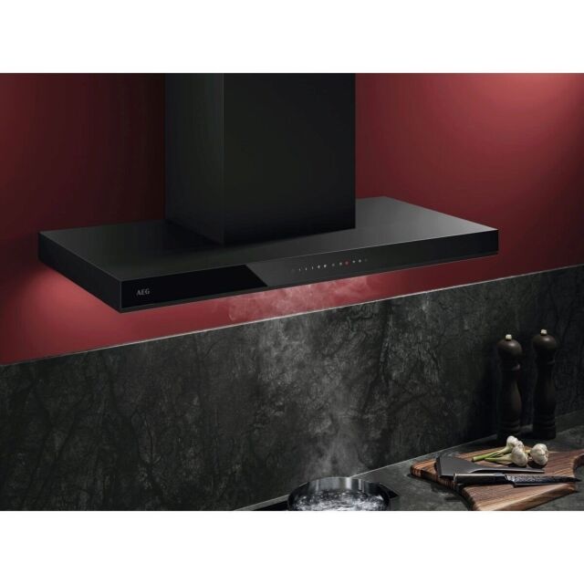 AEG GB87D91CB 90cm Chimney Cooker Hood - Black