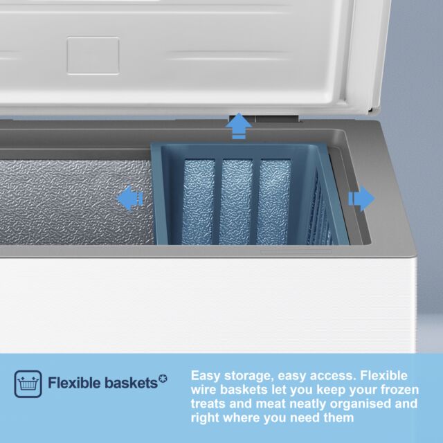 Fridgemaster MCF100E 97L Chest Freezer, White 