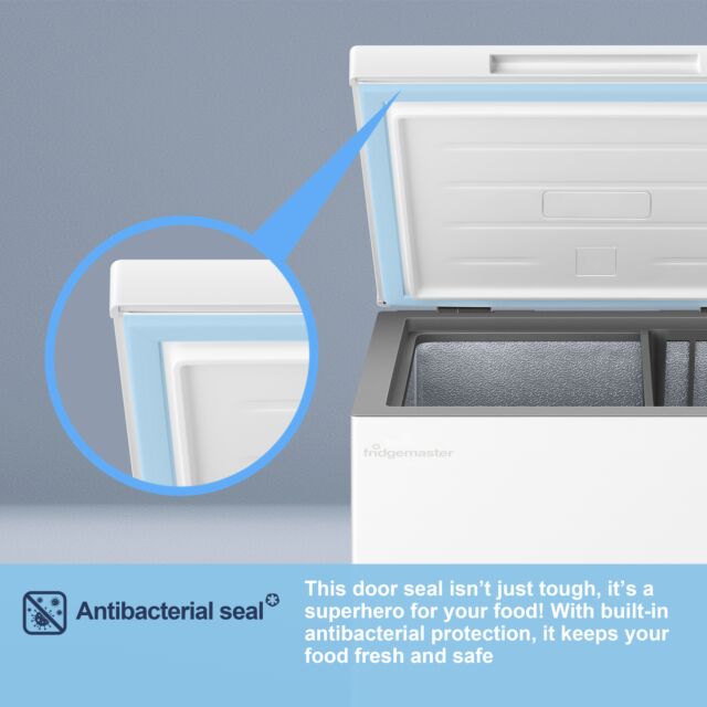 Fridgemaster MCF100E 97L Chest Freezer, White 