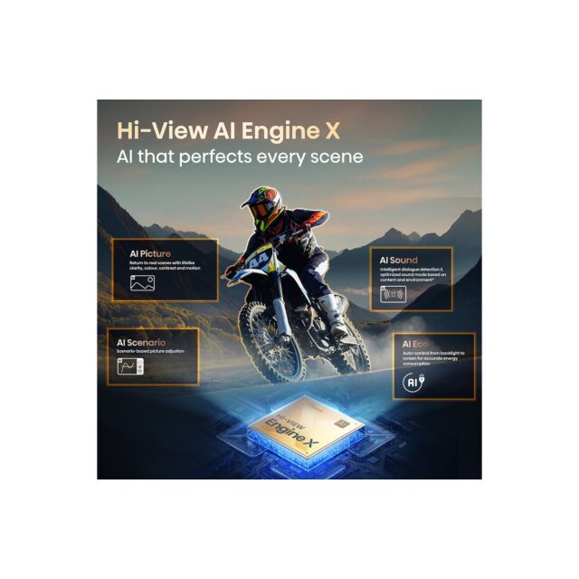 Hisense 116UXQTUK 116 inch Tri-Chroma RGB MiniLED 4K Ultra HD HDR Smart TV Freely