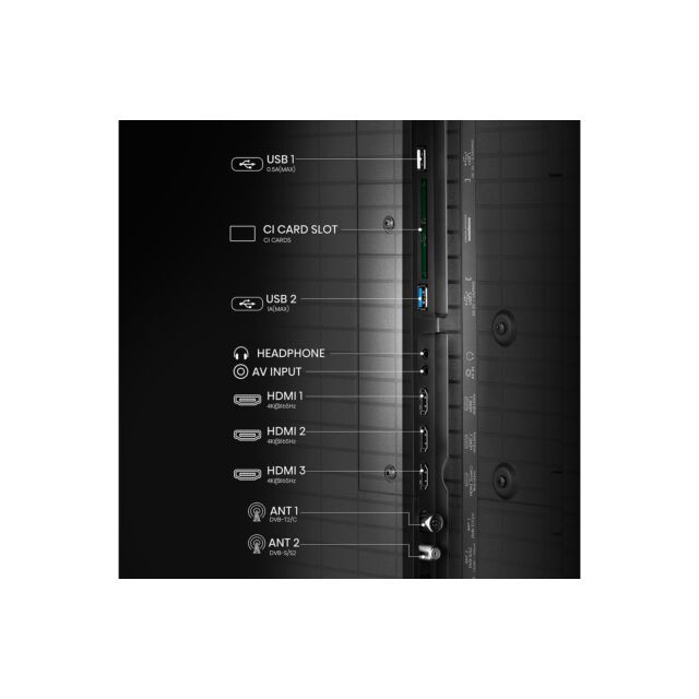 Hisense 116UXQTUK 116 inch Tri-Chroma RGB MiniLED 4K Ultra HD HDR Smart TV Freely