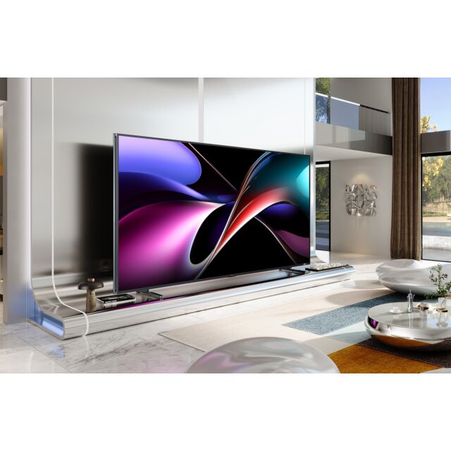 Hisense 116UXQTUK 116 inch Tri-Chroma RGB MiniLED 4K Ultra HD HDR Smart TV Freely