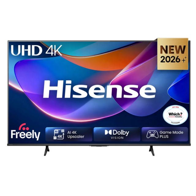 Hisense 50A6STUK 50 inch 4K Ultra HD AI Smart TV with Freely