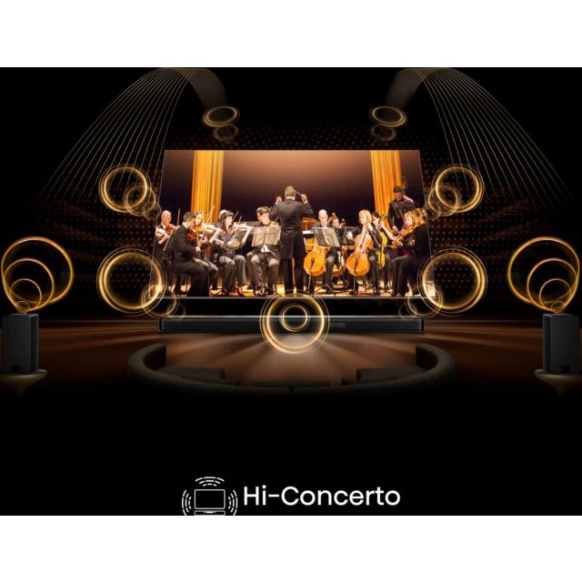 Hisense AX5140Q 5.1.4ch Dolby Atmos DTS: X Soundbar with Wireless Subwoofer 