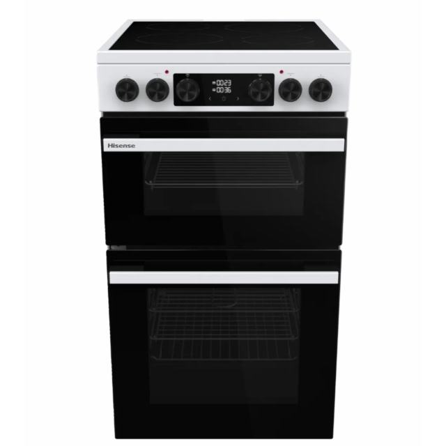 Hisense HDCEC5C10W 50Cm Electric Double Cooker White
