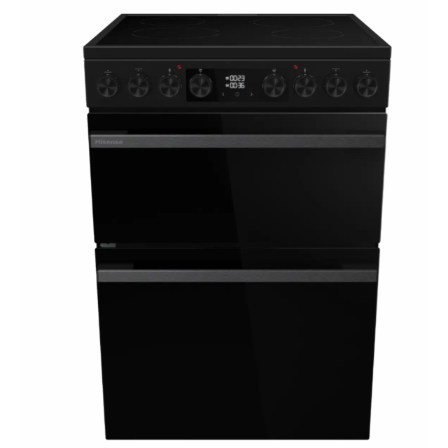 Hisense HDCEC6C20B Electric Cooker With Double Oven, 60 Cm