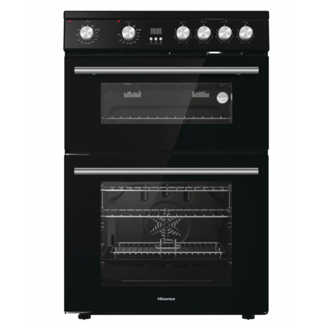 Hisense HDE3211BBUK Electric Cooker With Double Oven, 60 Cm