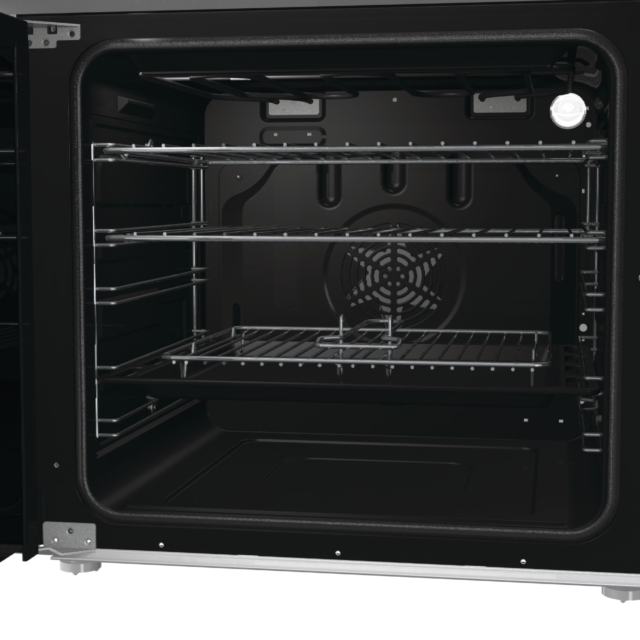 Hisense HDE3211BWUK Freestanding Ceramic Electric Cooker With Double Oven 