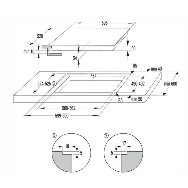 Hisense HI6442BSCWF Hi6 60cm induction Hob 