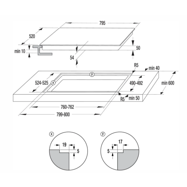 Hisense HI8432BSCWF Hi8 Induction Hob 80Cm 