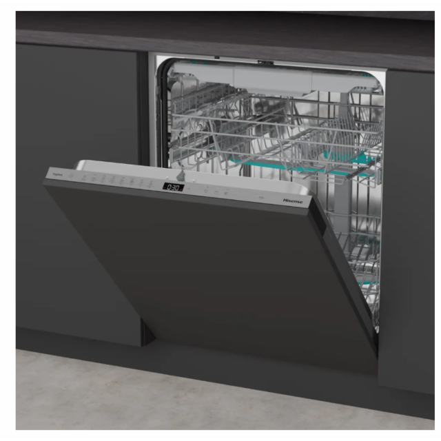 Hisense HV663A60UK Hi6 Integrated Dishwasher, 60 Cm 