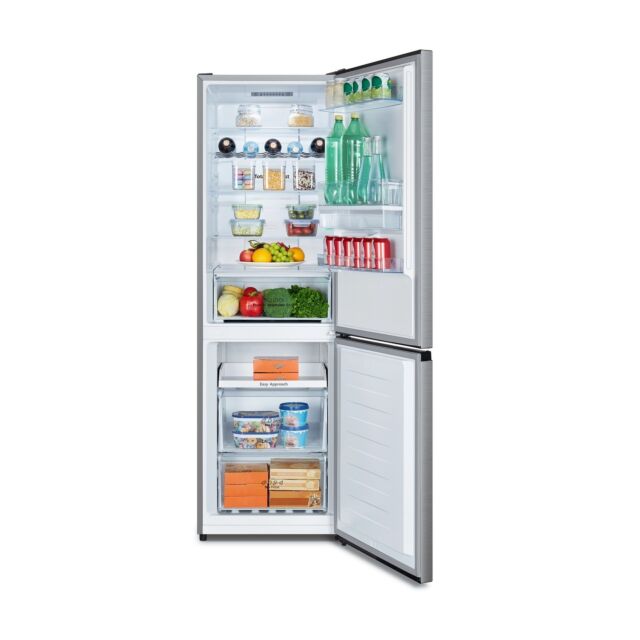 Hisense RB390N4WCE Fridge Freezer 60X185cm Total No Frost Combi, Water Dispenser, Stainless Steel 