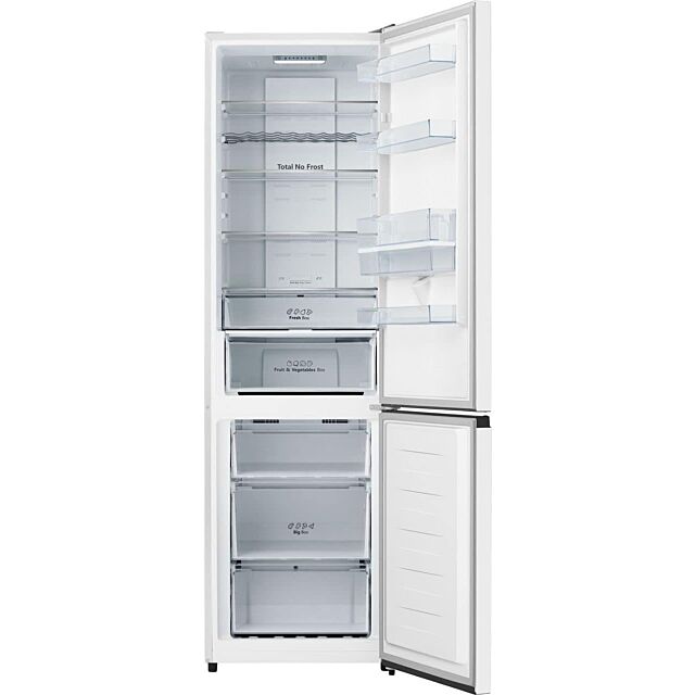 Hisense RB435N4WWE Fridge Freezer 60x200cm Total No Frost Combi, Water Dispenser, E rating, White 