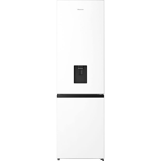 Hisense RB435N4WWE Fridge Freezer 60x200cm Total No Frost Combi, Water Dispenser, E rating, White 
